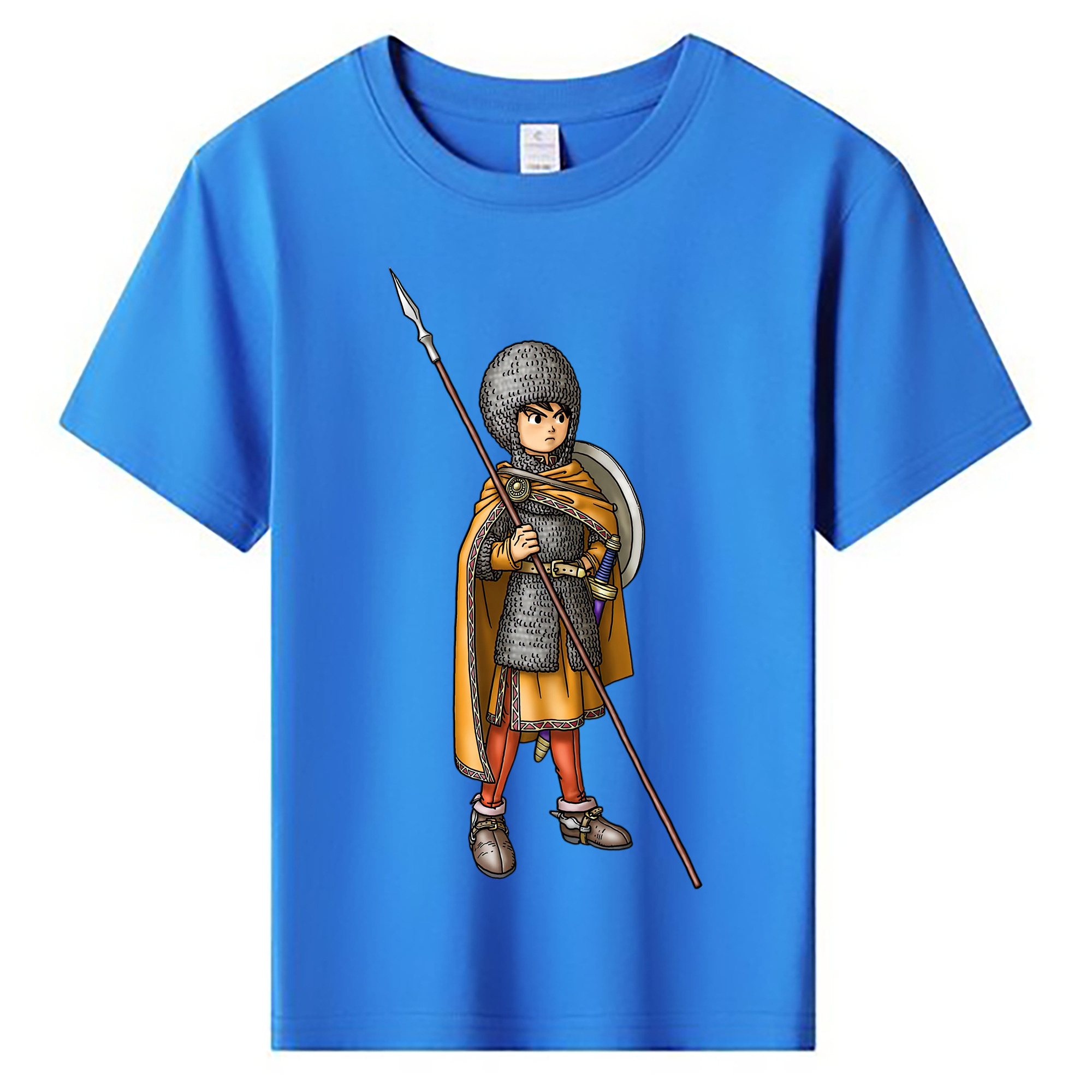 （画像用） ドラゴンクエスト Doragon Kuesuto Dragon Quest 綿100％キッズTシャツ（フロントプリント）